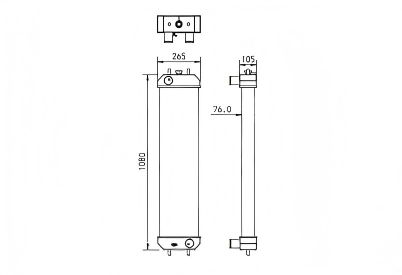 SREXR-CS014 CASE CX145C-SR Engine Cooling Radiators