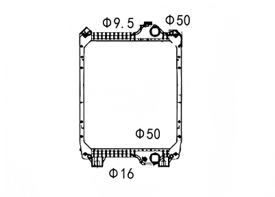 SREXR-CS020 CASE Engine Cooling Radiators