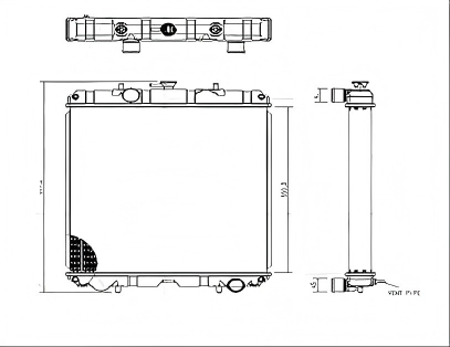 SREXR-CS023 CASE 420CT / 440CT / 445CT /CASE 450CT Compact Track Loader CASE450 Crawler Dozer CASE410 420 430  435 440  445  465Skid Steer Loader NEW HOLLAND L175 Skid Steer Loader Radiators