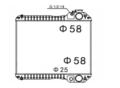 SREXR-CS025 CASE CAT225 Cooling Radiators