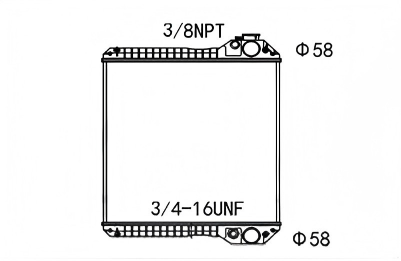 SREXR-CS028 CASE Engine Cooling Radiators