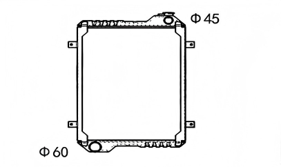SREXR-CS029 CASE Heavy Duty Engine Cooling Radiators