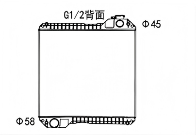 SREXR-CS031 CASE Heavy Duty Engine Cooling Radiators