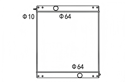 SREXR-CS041 CASE Auto Wheel Loader High Quality Cooling Radiators