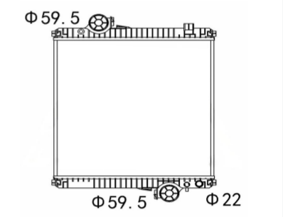 SREXR-JD008 JOHN DEERE Heavy Machinery Auto Cooling Radiator