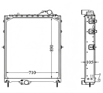 SREXR-JD009 Hot Sale JOHN DEERE Radiator China Manufacturer