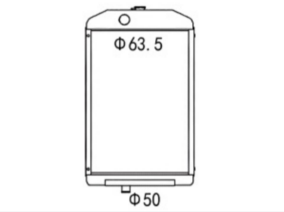 SREXR-JD018 JOHN DEERE 2054 2066 2254 (Serien-Nr. 068583) 2256 2258 2264 Radiators