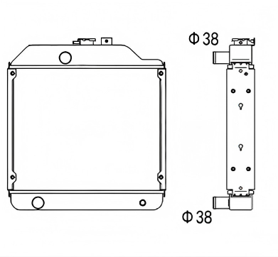 SREXR-JD019 JOHN DEERE 5310 5410 5215 5315 Radiators
