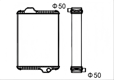 SREXR-NH006 NEW HOLLAND TRACTOR T8.350 360 380 390 410 435 Radiators