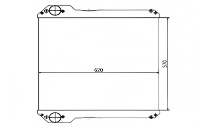 SREXR-VOL035 VOLVO BL60 BL60B BL61 BL6 BL70 BL71 BL71B Auto Radiators