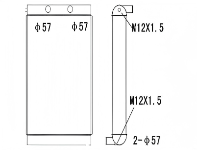 SREXR-VOL037 VOLVO A25D Heavy Duty Radiators