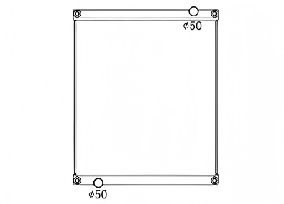 SREXR-VOL040 VOLVO High Quality tube and fine Cooling Radiators