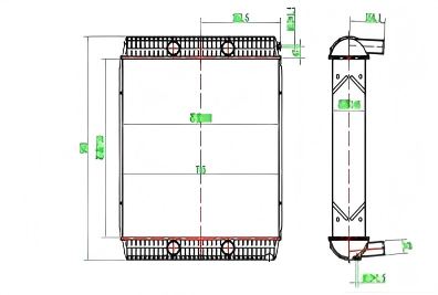 SREXR-VOL042 VOLVO Plastic Aluminium Hot Sale Radiators