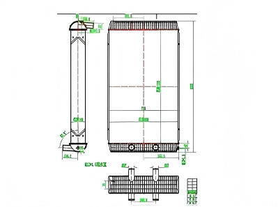 SREXR-VOL044 VOLVO A40E DH800 Engine Cooling Radiators