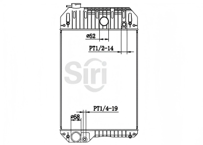 SREXR-AGE038 Generator Hot Sale Heavy Duty Water Cooling Radiators