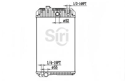 SREXR-AGE058 Generator Perkins Plastic Aluminium Radiators