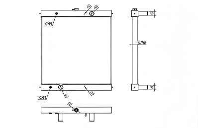 SREXR-AGE060 Generator All Aluminium Cooling Radiators