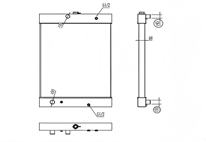 SREXR-AGE061 Generator All Aluminium Brazing Radiators