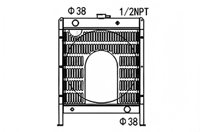 SREXR-AGE062 Hot Sale Generator All Aluminium Brazing Radiators