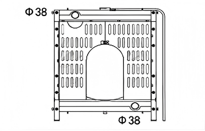 SREXR-AGE063 Hot Sale Generator High Performance Cooling Radiators