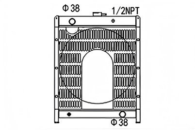 SREXR-AGE065 Hot Sale Generator Engine Cooling Radiators