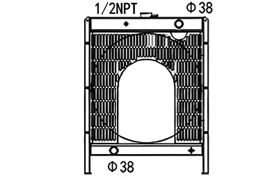 SREXR-AGE066 Hot Sale Generator Engine Cooling Radiators