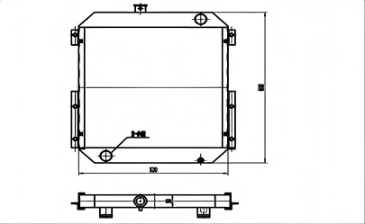 SREXR-CAT011 Caterpillar CAT E307 Cooling Radiator