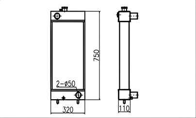 SREXR-CAT013 Caterpillar CAT E307D Auto Radiator