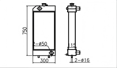 SREXR-CAT014 Caterpillar CAT E307E E308E Auto Radiator