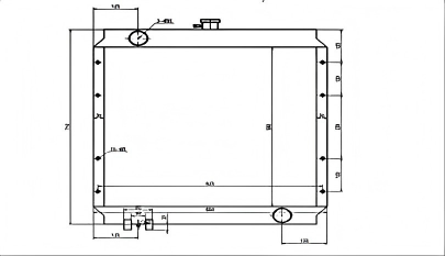 SREXR-CAT019 Caterpillar CAT E311B E311 E312B E312Auto Radiator