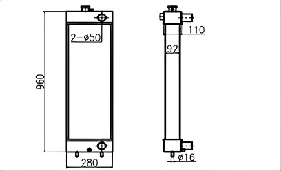 SREXR-CAT021 Caterpillar CAT E312D OLD Auto Radiator