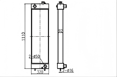 SREXR-CAT025 Caterpillar CAT E315D E319D 318D Auto Radiator