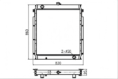 SREXR-CAT026 Caterpillar CAT E320L E320N Auto Radiator