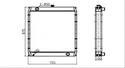 SREXR-CAT027 Caterpillar CAT E320B E320BL Auto Radiator