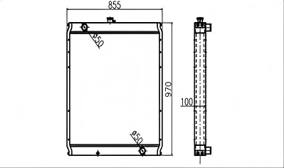 SREXR-CAT028 E320C OLD E320CU E318C E319C Auto CAT Caterpillar Radiator