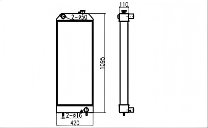 SREXR-CAT032 Caterpillar CAT E320D-NEW E323D Cooling Radiator