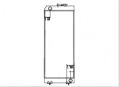 SREXR-CAT038 Caterpillar CAT E326D E329D-NEW Cooling Radiator