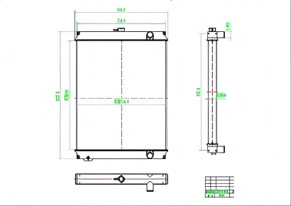 SREXR-CAT090 Caterpillar CAT BL320 Auto Radiators
