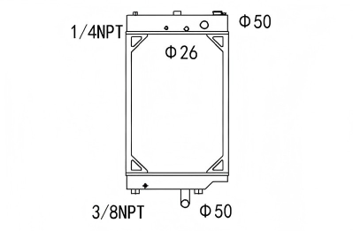 SREXR-CAT117 Caterpillar C12 Industrial Radiators