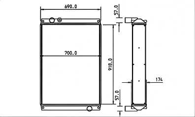 SREXR-CAT121 Caterpillar CAT 950L Radiators