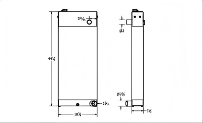 SREXR-CAT122 Caterpillar D5 Engine Cooling Radiators