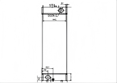 SREXR-DOO013 DOOSAN DX140W DX180LC Hot Sale Engine Radiators