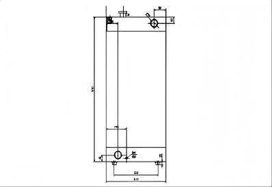 SREXR-DOO014 DOOSAN DX150 Hot Sale Engine Radiators