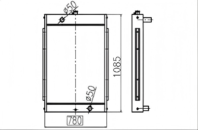SREXR-DOO015 DOOSAN S210W-V S220LC-V S170W-V S180W-V S225NLC-V Hot Sale Engine Radiators