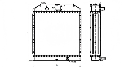SREXR-DOO016 DOOSAN DH220-3 Hot Sale Engine Radiators