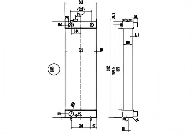SREXR-DOO018 DOOSAN DX225LC DX190W DX210W DX225NLC Hot Sale Engine Radiators