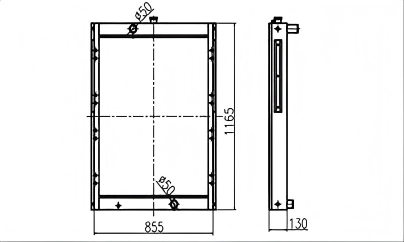 SREXR-DOO019 DOOSAN S255LC-V Hot Sale Engine Radiators