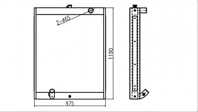 SREXR-DOO023 DOOSAN S330LC-V Water Engine Radiators