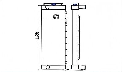 SREXR-DOO024 DOOSAN DX340 DX345-9 DX350 DX340LC Water Engine Radiators