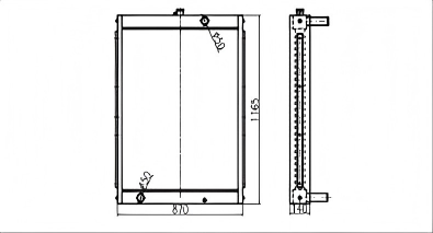SREXR-DOO026 DOOSAN DH258-5 Radiators